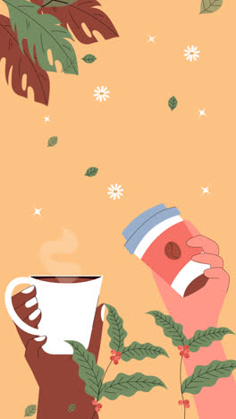 Motion-Graphic-of-Flat-background-for-international-coffee-day-celebration