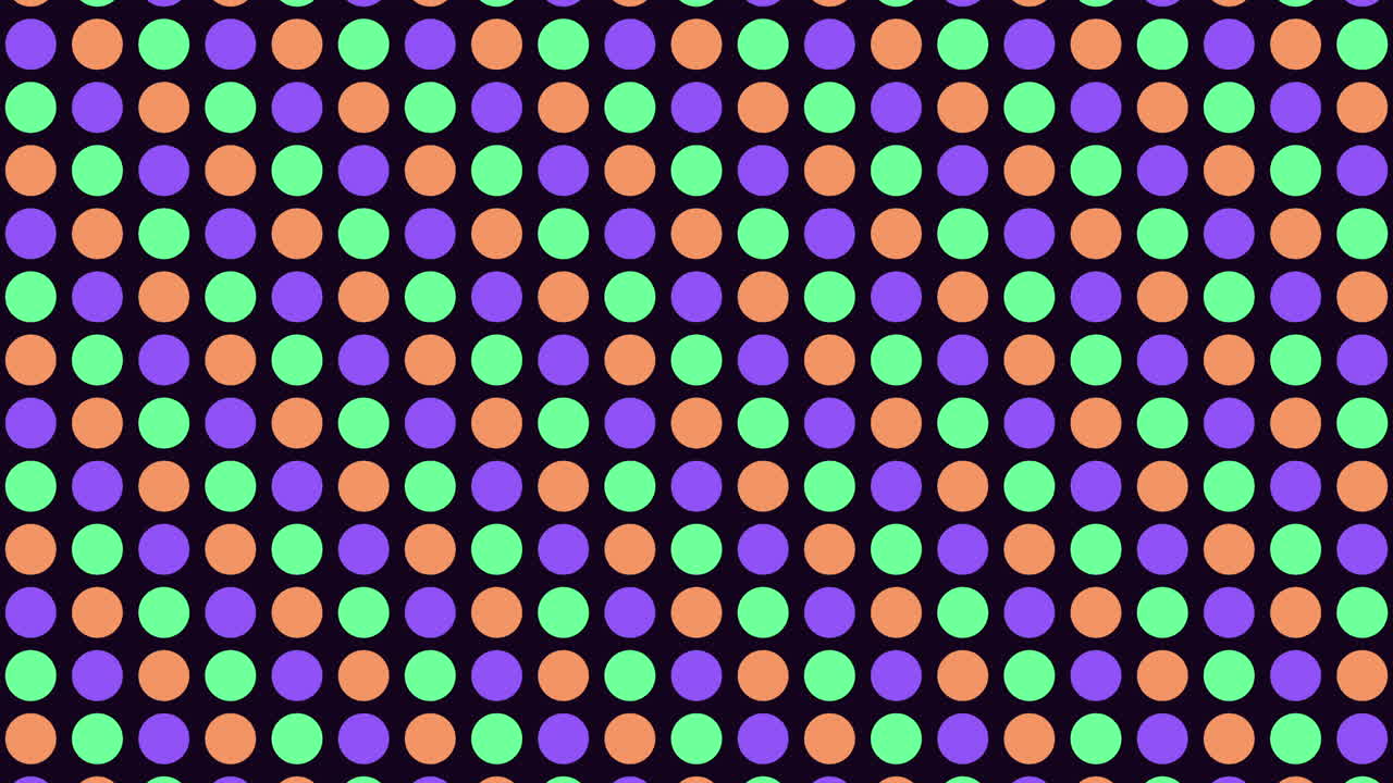 Digital futuristic dots pattern with neon color in dark space