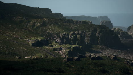 stunning mountain view with a cliff