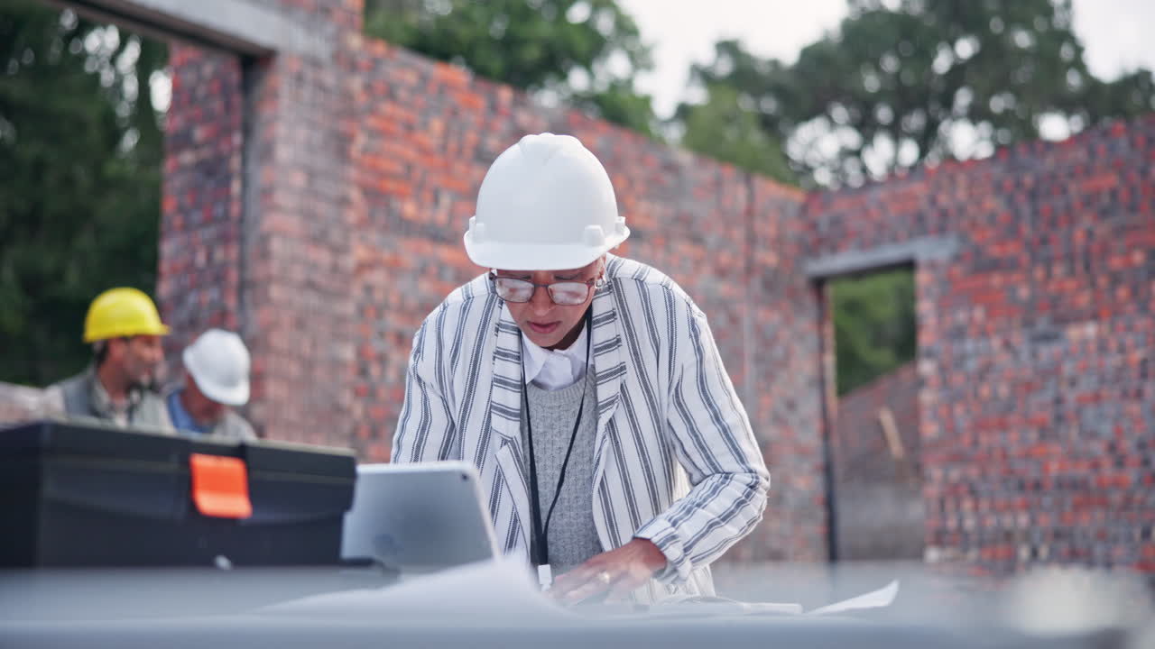 Architects and Engineers at a Construction Site