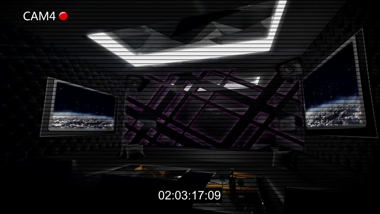 sala de club de estilo oscuro grabación de cctv