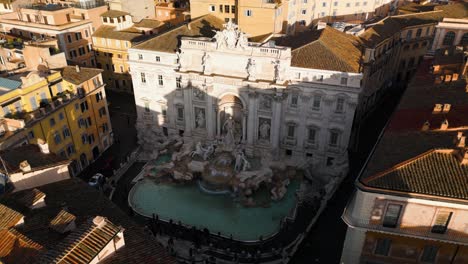 Drone-En-órbita-Disparado-Sobre-Fontana-Di-Trevi