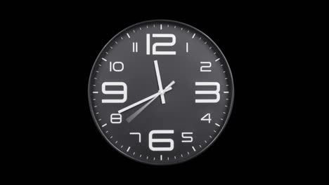 modern silver clock face moving fast forward