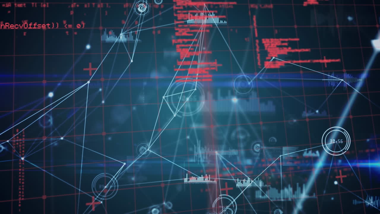 데이터 프로세싱을 통한 연결 네트워크의 애니메이션