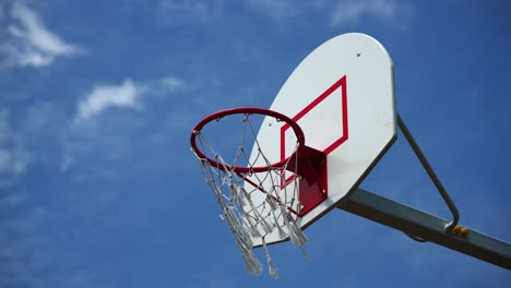 basketball hoop on the street.