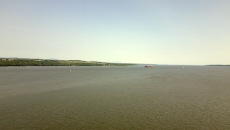 this drone video takes you on a flight over the tranquil waters of the st