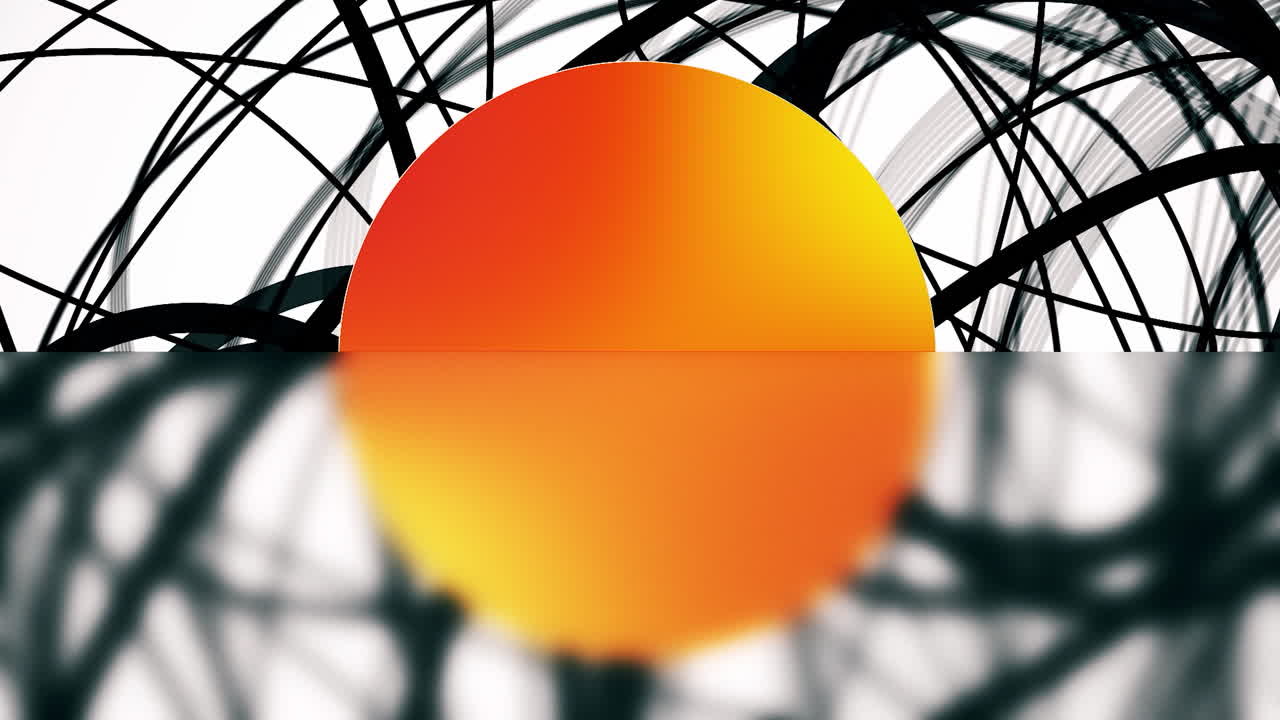 Abstract Sunset Reflection