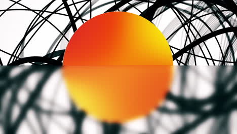 abstract sunset reflection