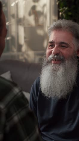 men talking