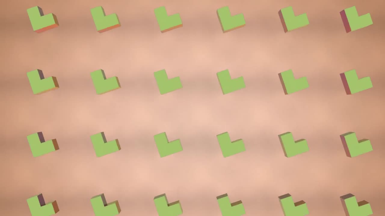 formas abstractas en movimiento en formación en fondo de crema