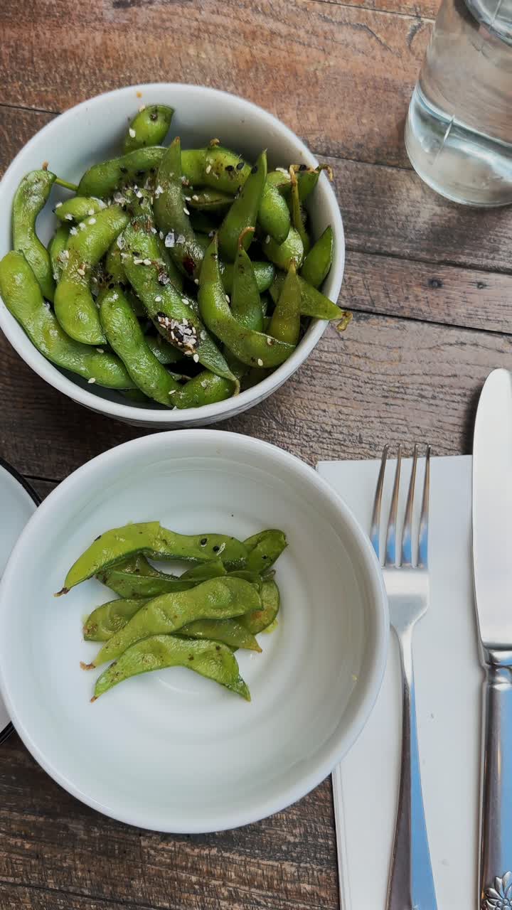 edamame a la parrilla