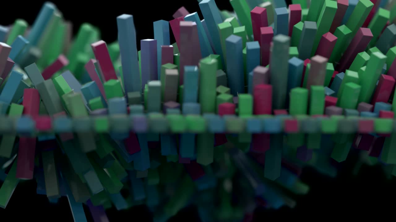 malla cúbica abstracta de 4 k.