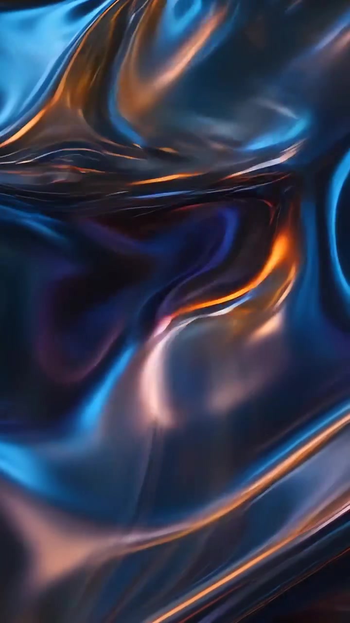 Abstract Metallic Waves Background 4K