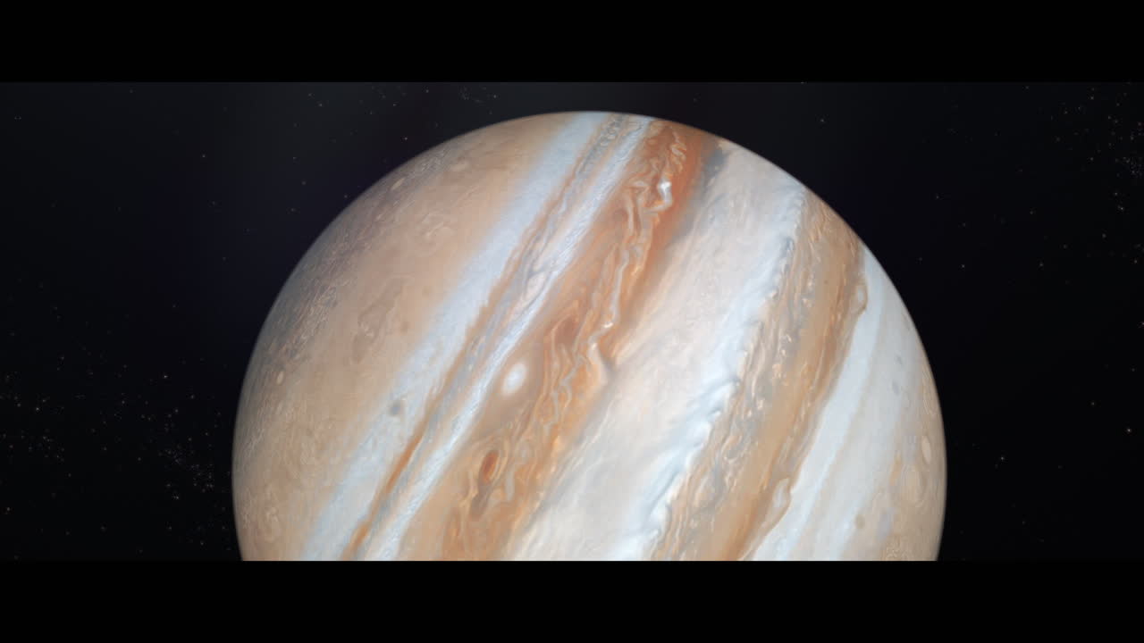 Jupiter planet viewed from space