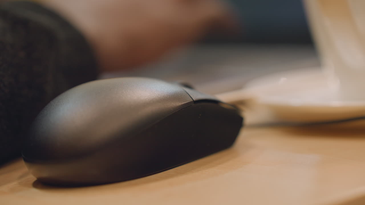 Calm freelance artist takes brief break. Serene workspace scene with focused creative environment and coffee. Peaceful moment of concentration for freelance designer amidst busy work tasks