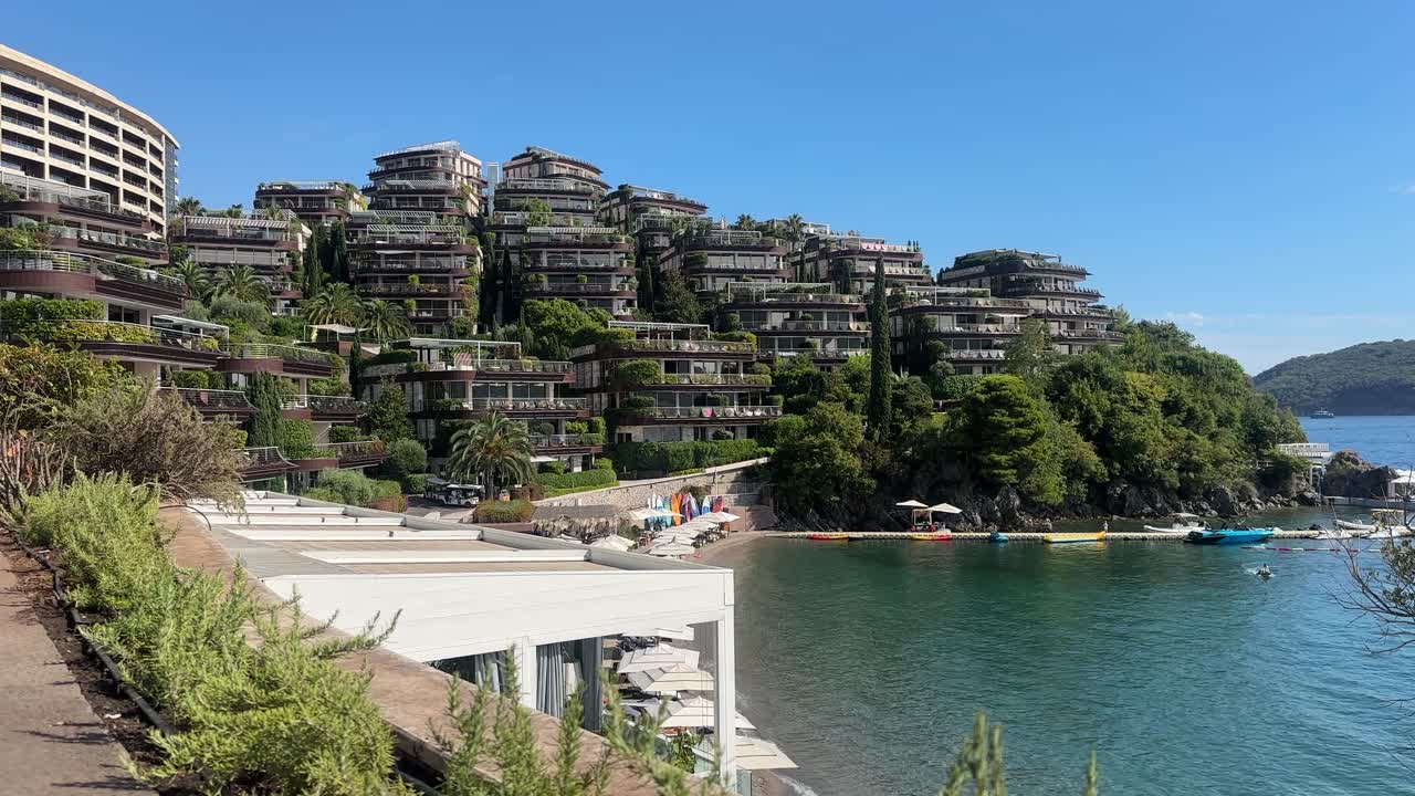 Budva montenegro old town city balkan country balkans region europe fancy luxury apartments