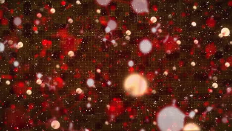 animación de puntos de luz brillantes que se mueven sobre un fondo negro