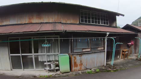 rusty house. iya valley, shikoku, rural japan