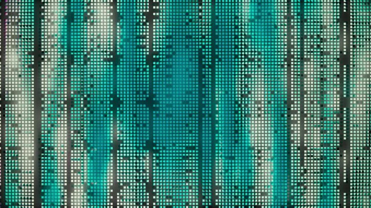 Distorted background lens. 4K motion graphics. Particle Background