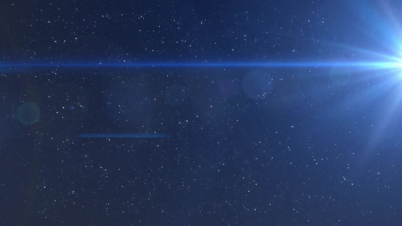 검은 바탕에 빛나는 불빛의 애니메이션