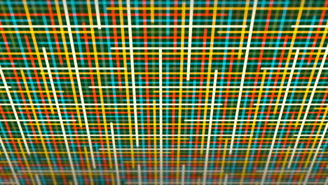 colorful grid of lights in motion and perspective background