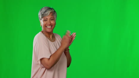 Dancing,-green-screen-and-happy