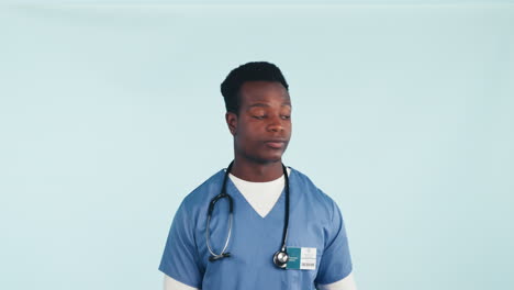 Portrait,-black-man-or-doctor-with-choice