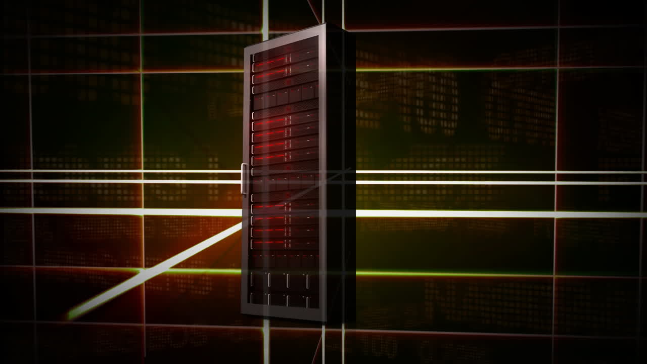 회전하는 배경에서 데이터 네트워크 서버