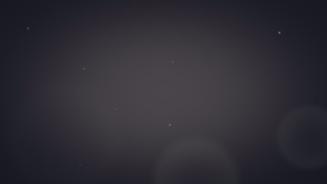 Fly small and big round bokeh on dark background