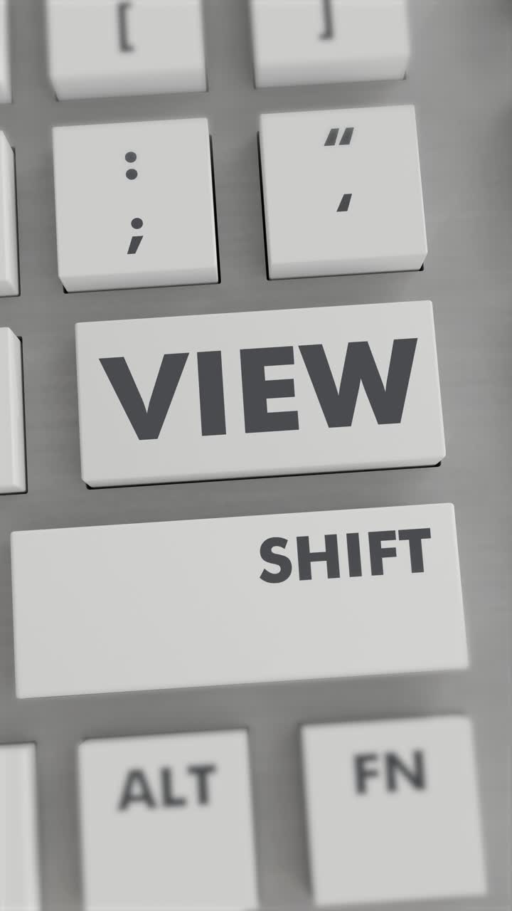 VIEW BUTTON PRESSING ON KEYBOARD Vertical Video | Premium Stock Video ...