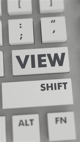 view button pressing on keyboard vertical video