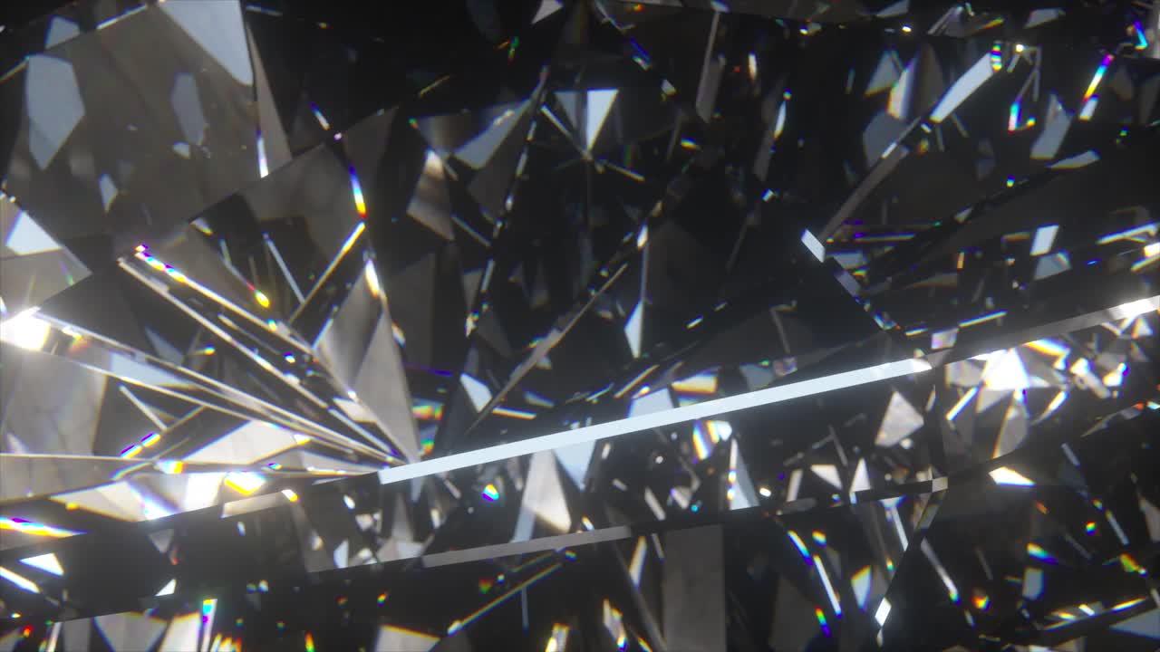 hermoso diamante giratorio lento. bucle sin costuras 4k cg animación 3d, buen bucle de fondo abstracto.