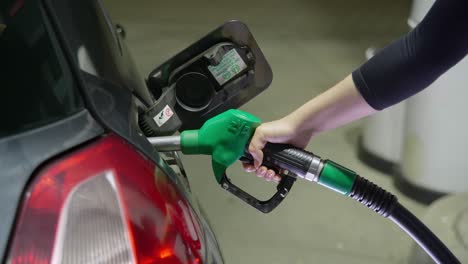 Refueling-car-on-a-gas-station