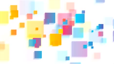 cuadrados brillantes coloridos fondo de movimiento de tecnología abstracta
