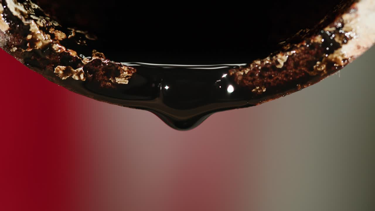 Leaking Dark Oil From Rusty Pipe