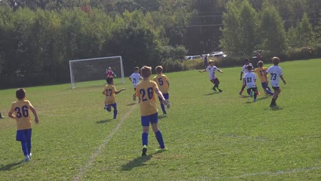 youngs boys playing youth soccor in a youth league in south portland, maine