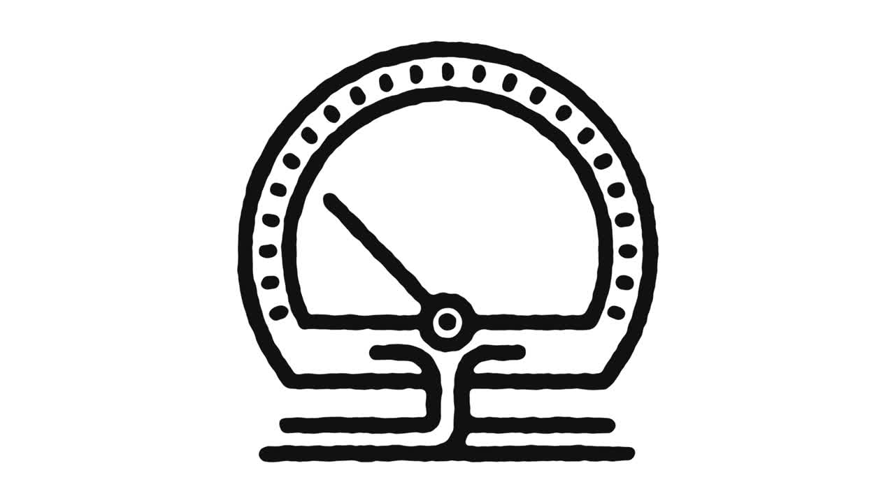 Fuel Tank Icon Animation Footage & Alpha Channel