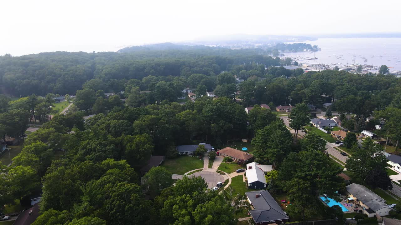 공중 드론으로 날아가는 새