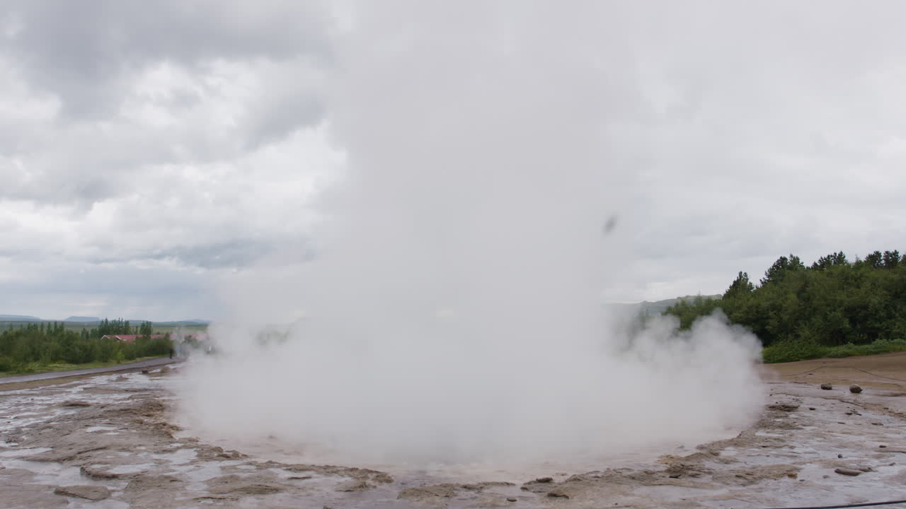 geysir geyser atracción turística de cerca en círculo dorado de islandia