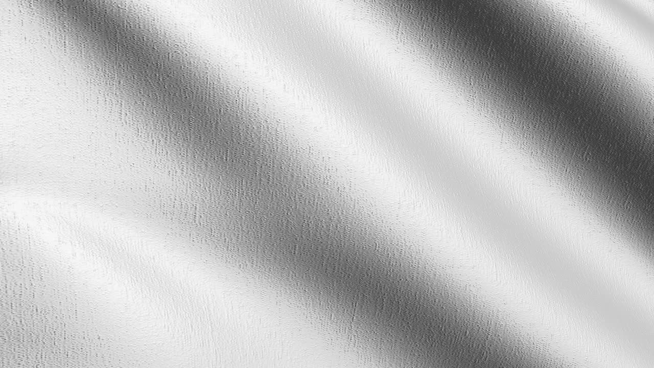 Seamless Loop 4K VDO. Empty white flag and copy space for advertisement. Mockup. 3d abstract illustration.