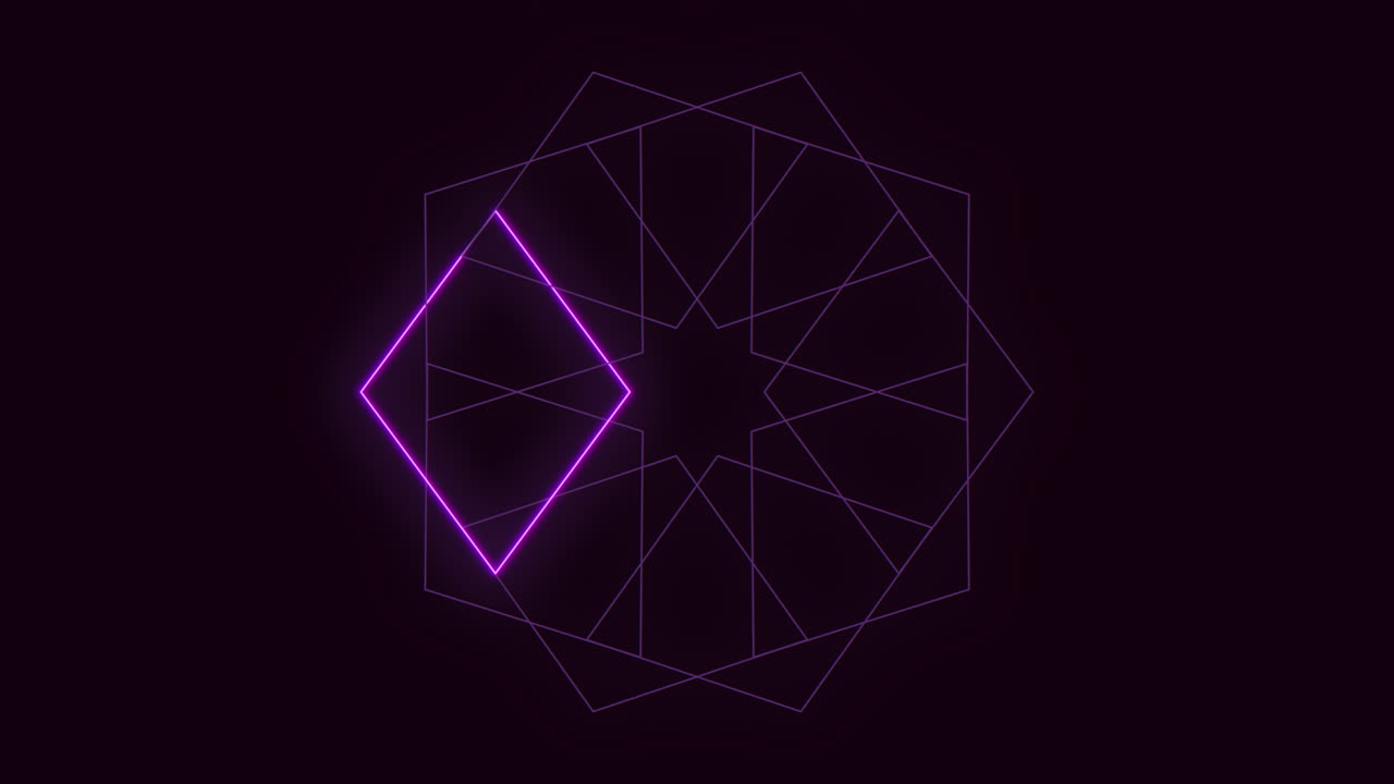 Geometric elegance in purple hue: A modern, abstract design featuring a purple square with varying lengths of lines extending outward in a chic pattern