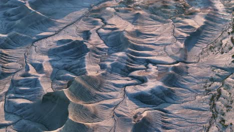 aerial shot over landscape near hanksville, utah