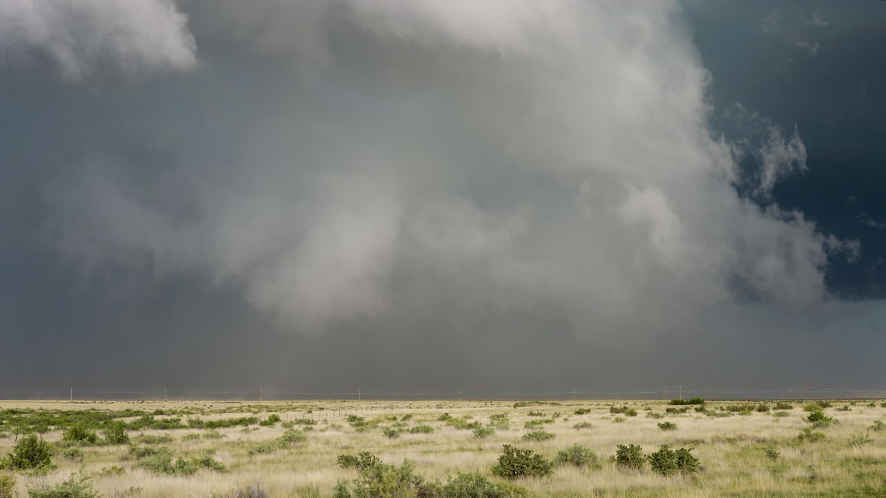 Dust Blows Through The Air As A Big Storm Threatens