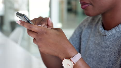 Scroll-social-media-and-woman-with-smartphone