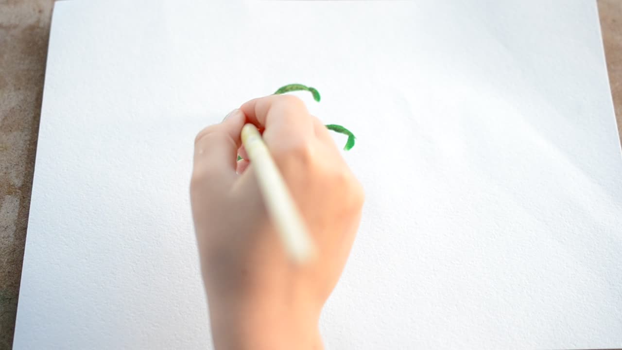 primer plano de acuarela