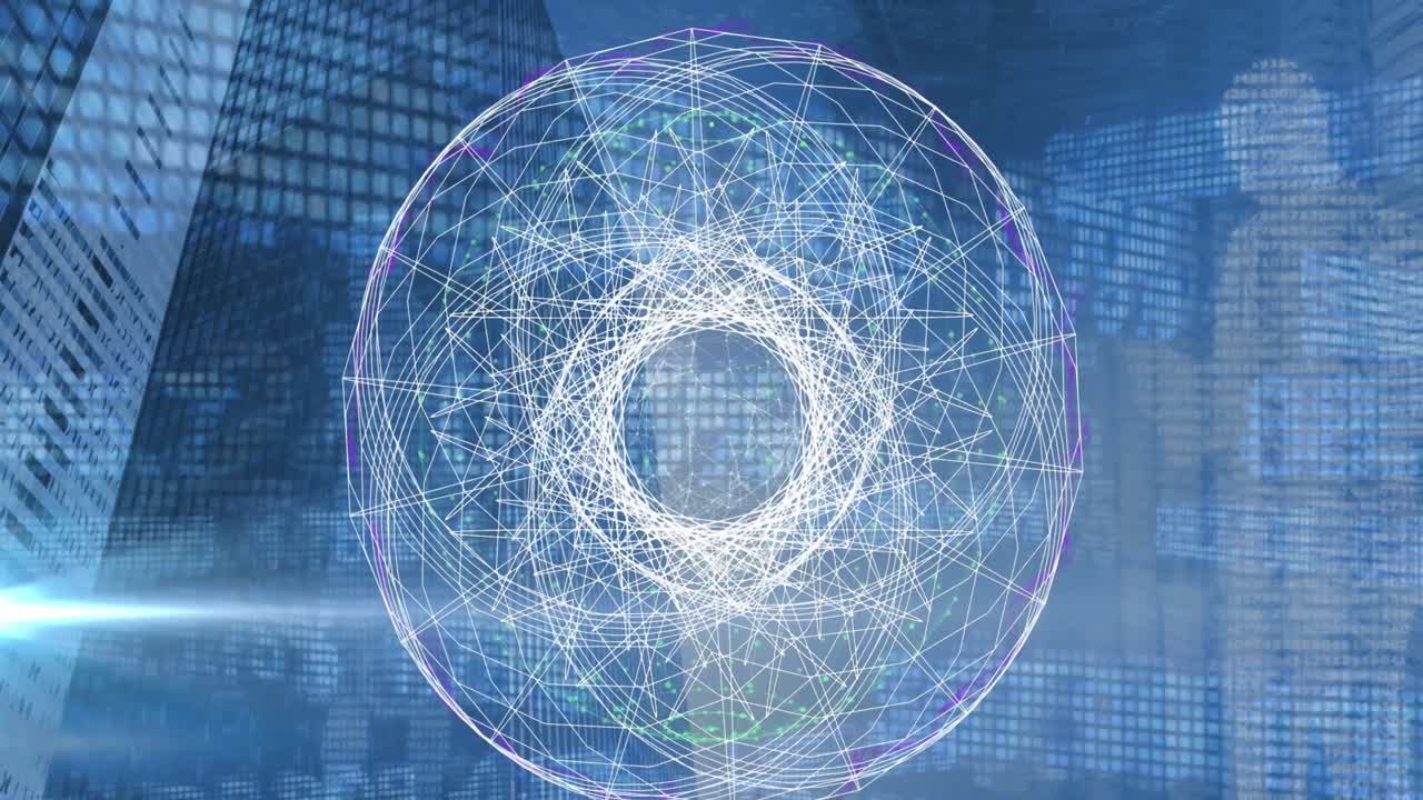 Animasjon av skopskanning over finansiell databehandling