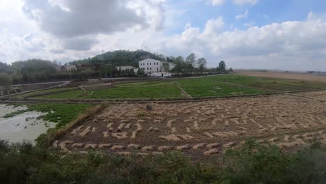 Nordkorea-Landschaft-Und-Bauernhöfe