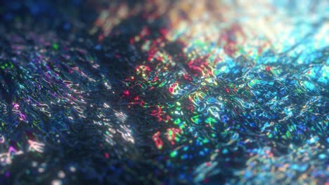 animación en bucle de agua superficial líquida del océano