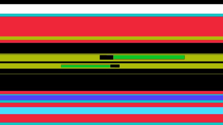 Abstract Digital Glitch Effect with Colorful Lines and Noise