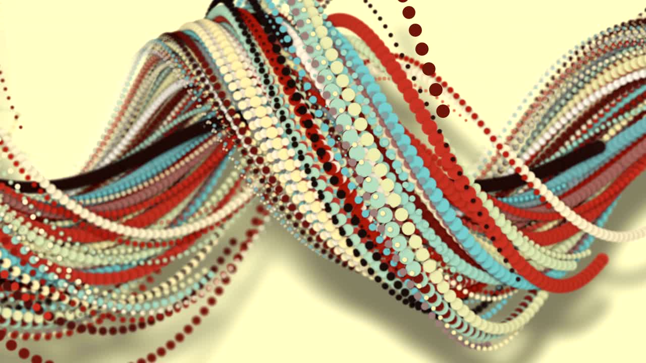 movimiento 3d,3d renderización, fondo geométrico abstracto, círculo punto línea juntos en una línea girar juntos en una cuerda tonos suaves